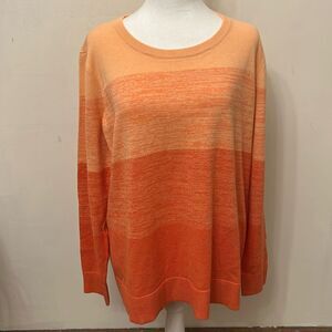 Market & Spruce Orange long sleeve lightweight sweater Size XXL NWOT